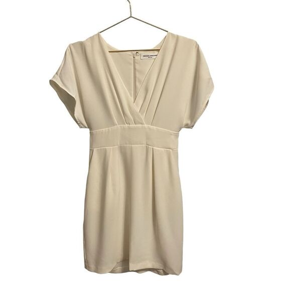 Amanda Uprichard White Dolman Sleeve V Neck Mini Dress with Pockets Size Small - Picture 1 of 8